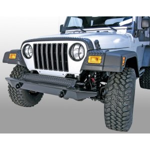 Jeep Wrangler Body Armor - Front - Rugged Ridge - Fender Guards - Black - `97-`06